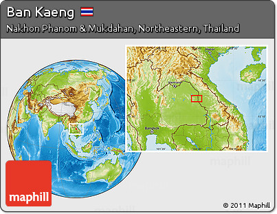 Physical Location Map of Ban Kaeng