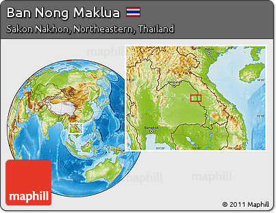 Physical Location Map of Ban Nong Maklua