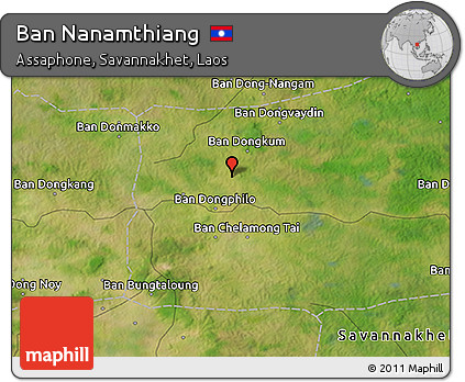 Satellite 3D Map of Ban Nanamthiang