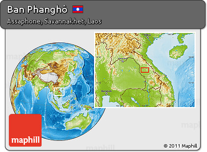 Physical Location Map of Ban Phanghô