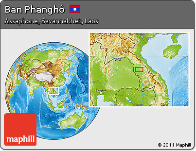 Physical Location Map of Ban Phanghô