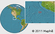 Satellite Location Map of the area around 16° 49' 43" N, 106° 10' 30" W