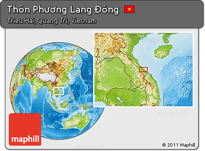 Physical Location Map of Thôn Phương Lang Ðông