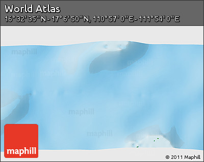 Physical 3D Map of the Area around 16° 49' 43" N, 111° 25' 30" E