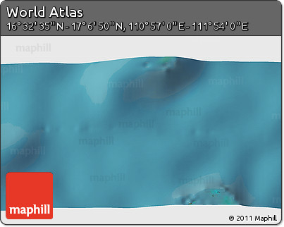Satellite 3D Map of the Area around 16° 49' 43" N, 111° 25' 30" E
