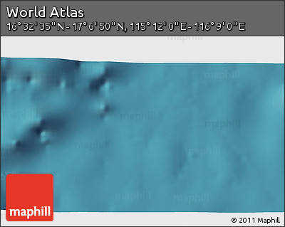 Satellite 3D Map of the Area around 16° 49' 43" N, 115° 40' 30" E