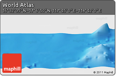 Physical Panoramic Map of the Area around 16° 49' 43" N, 118° 13' 29" E