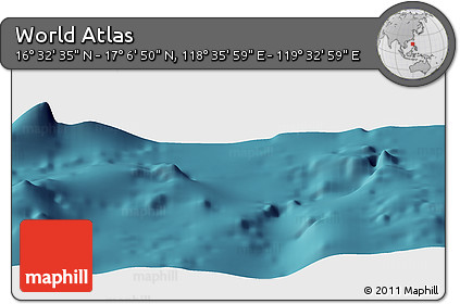 Satellite Panoramic Map of the Area around 16° 49' 43" N, 119° 4' 29" E