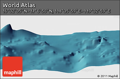 Satellite Panoramic Map of the Area around 16° 49' 43" N, 119° 4' 29" E