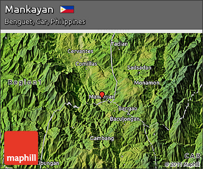 Satellite 3D Map of Mankayan
