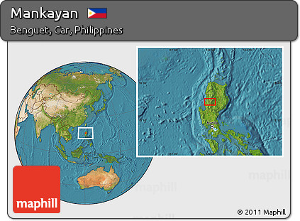 Satellite Location Map of Mankayan