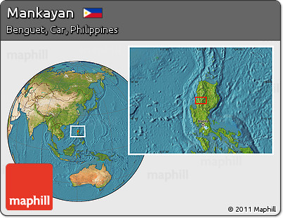 Satellite Location Map of Mankayan
