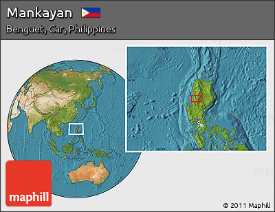 Satellite Location Map of Mankayan