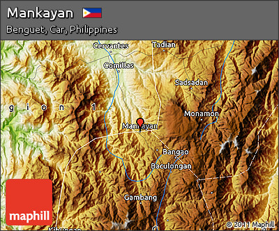 Physical Map of Mankayan