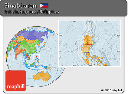 Political Location Map of Sinabbaran