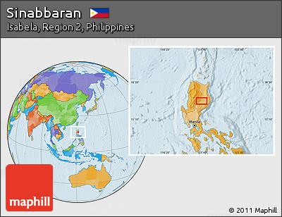 Political Location Map of Sinabbaran