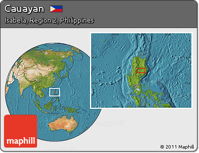 Satellite Location Map of Cauayan
