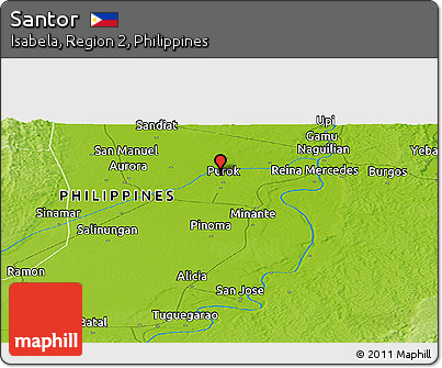Physical Panoramic Map of Santor