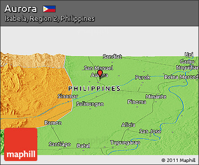 Political Panoramic Map of Aurora