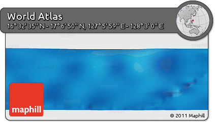 Physical Panoramic Map of the Area around 16° 49' 43" N, 127° 34' 30" E