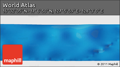 Physical Panoramic Map of the Area around 16° 49' 43" N, 127° 34' 30" E