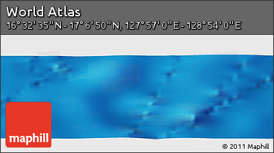 Physical Panoramic Map of the Area around 16° 49' 43" N, 128° 25' 30" E