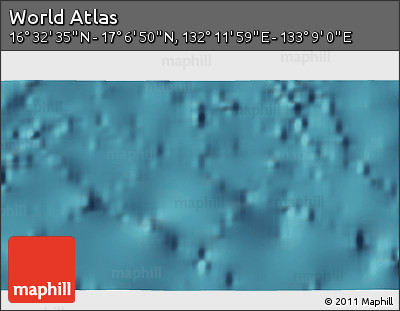 Satellite 3D Map of the Area around 16° 49' 43" N, 132° 40' 30" E