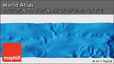 Political Panoramic Map of the Area around 16° 49' 43" N, 136° 55' 30" E
