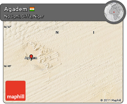 Satellite Map of Agadem