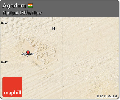 Satellite Map of Agadem