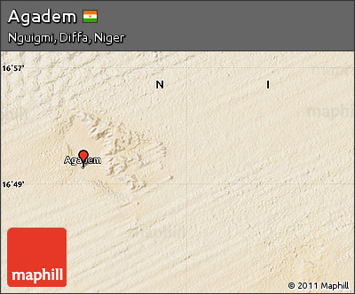 Satellite Map of Agadem