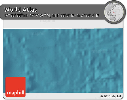 Satellite 3D Map of the Area around 16° 49' 43" N, 142° 1' 30" E