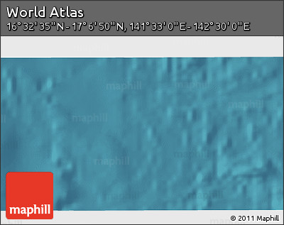 Satellite 3D Map of the Area around 16° 49' 43" N, 142° 1' 30" E