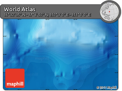 Political Map of the Area around 16° 49' 43" N, 150° 31' 30" E