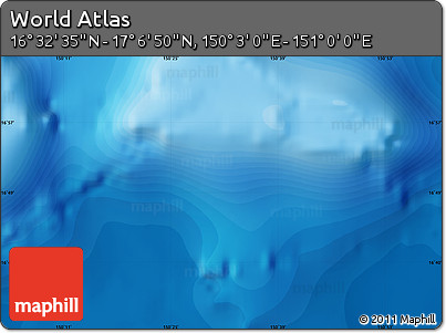 Political Map of the Area around 16° 49' 43" N, 150° 31' 30" E