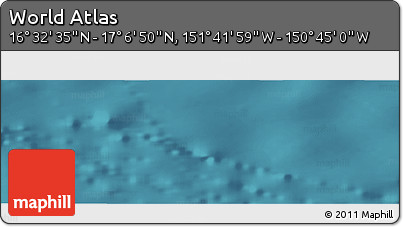 Satellite Panoramic Map of the Area around 16° 49' 43" N, 151° 13' 29" W