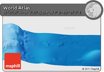 Physical Panoramic Map of the Area around 16° 49' 43" N, 154° 46' 30" E