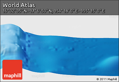 Physical Panoramic Map of the Area around 16° 49' 43" N, 154° 46' 30" E