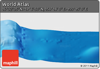Physical Panoramic Map of the Area around 16° 49' 43" N, 154° 46' 30" E