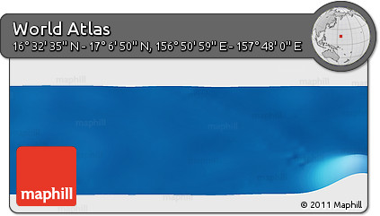 Physical Panoramic Map of the Area around 16° 49' 43" N, 157° 19' 29" E