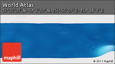 Physical Panoramic Map of the Area around 16° 49' 43" N, 157° 19' 29" E