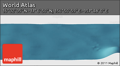 Satellite Panoramic Map of the Area around 16° 49' 43" N, 157° 19' 29" E