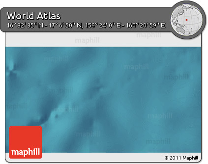 Satellite 3D Map of the Area around 16° 49' 43" N, 159° 52' 30" E
