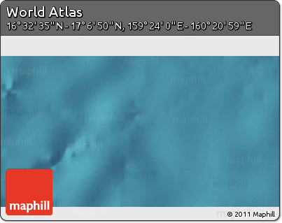 Satellite 3D Map of the Area around 16° 49' 43" N, 159° 52' 30" E