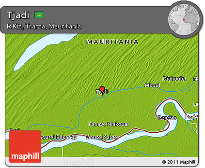Physical 3D Map of Tjadi