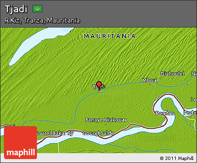 Physical 3D Map of Tjadi