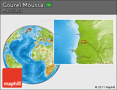 Physical Location Map of Gourel Moussa