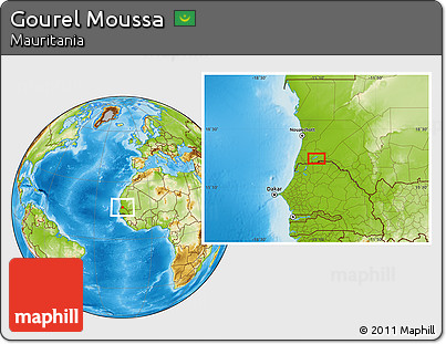 Physical Location Map of Gourel Moussa
