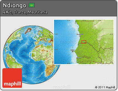 Physical Location Map of Ndiongo