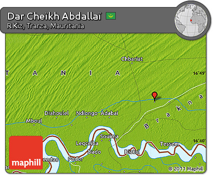 Physical Map of Dar Cheïkh Abdallaï